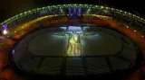 Obrazec znázorňující Krista Spasitele na ploše Maracaná