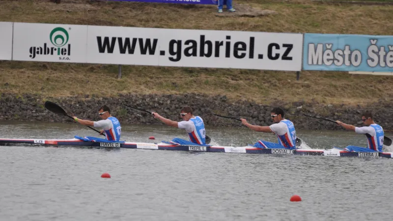 Čtyřkajak Daniel Havel, Lukáš Trefil, Josef Dostál a Jan Štěrba