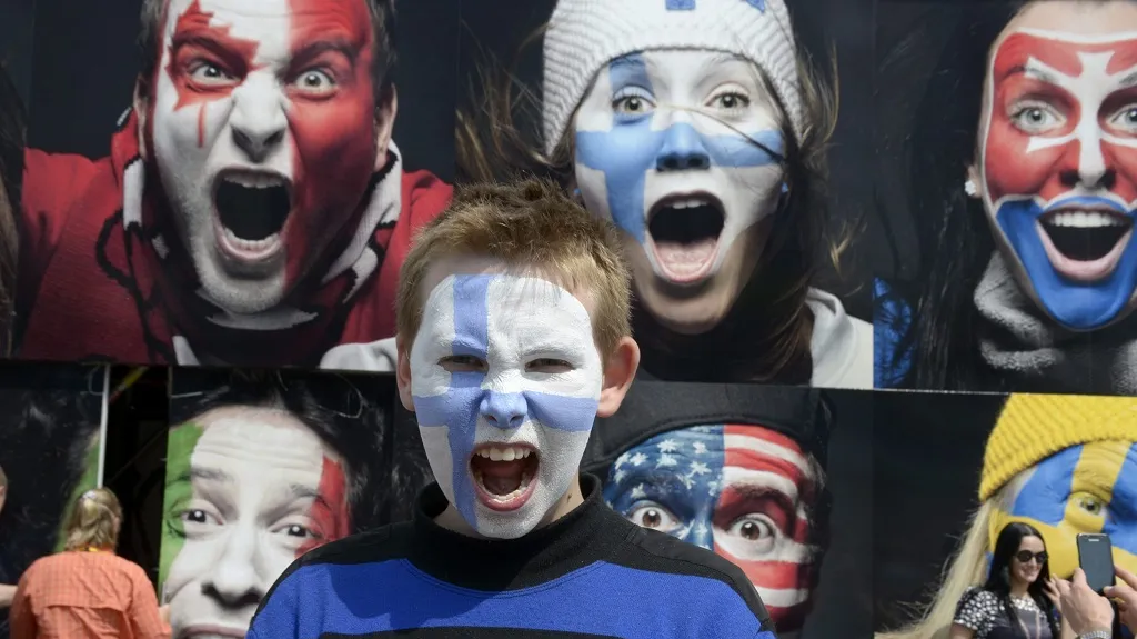 Finský fanoušek na MS 2014