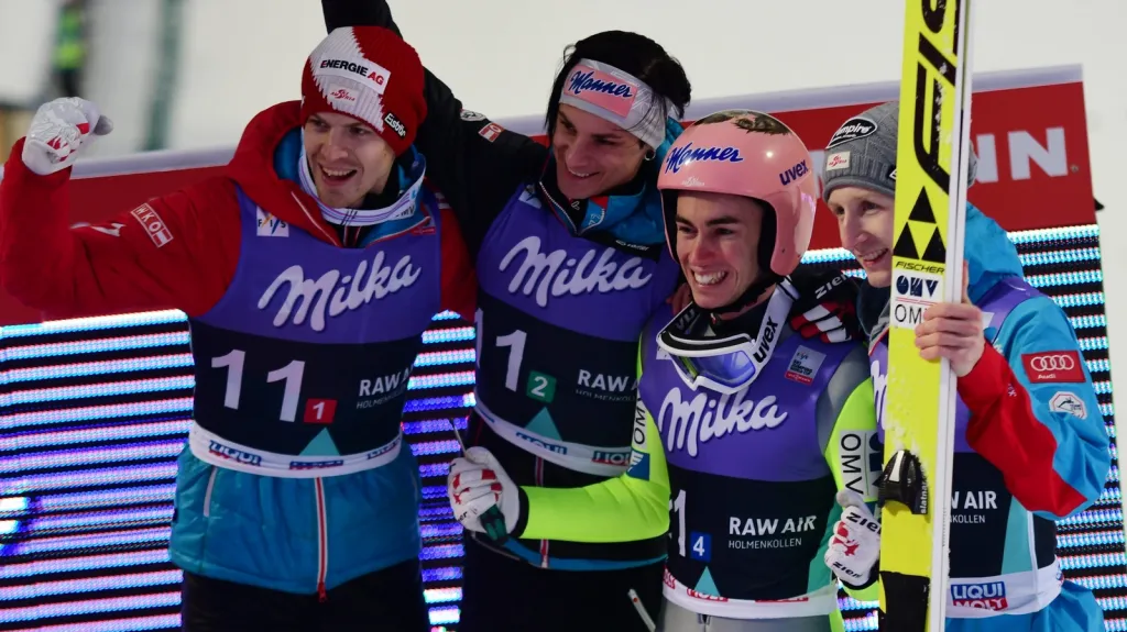 Družstvo rakouských skokanů