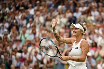 Markéta Vondroušová slaví výhru