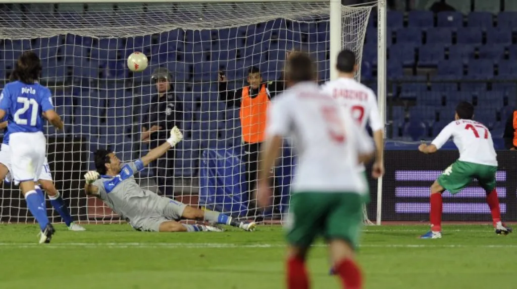 Vyrovnávací gól Bulharů v duelu s Itálií