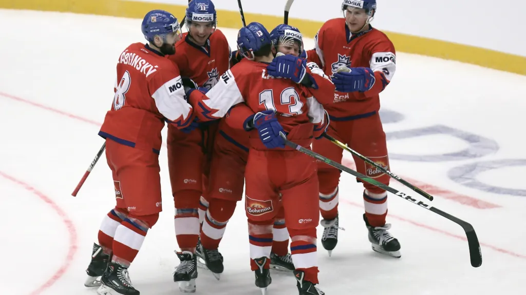 Radost českých hokejistů do 20 let