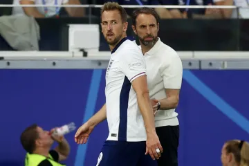 Harry Kane s trenérem Anglie Garethem Southgatem