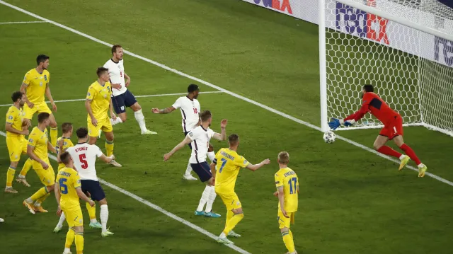 Gól v utkání Ukrajina - Anglie: Henderson - 0:4 (63. min.)