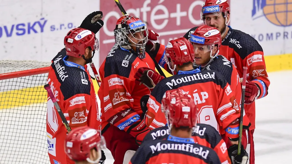 Radost hokejistů Hradce Králové