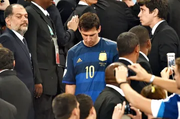 Zklamaný Lionel Messi