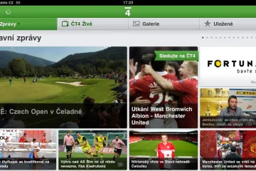 ČT4 na iPadu
