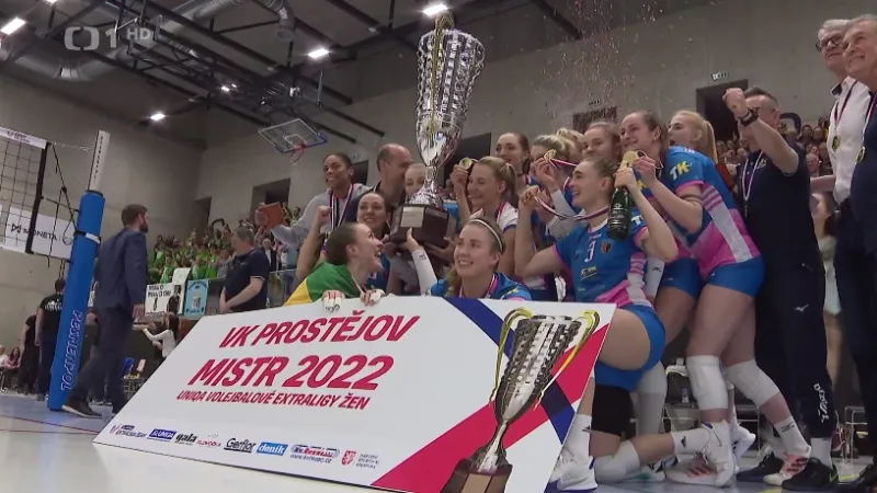 Volejbalistky Prostějova slaví po čtyřech letech titul