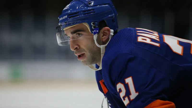 Kyle Palmieri v dresu New York Islanders