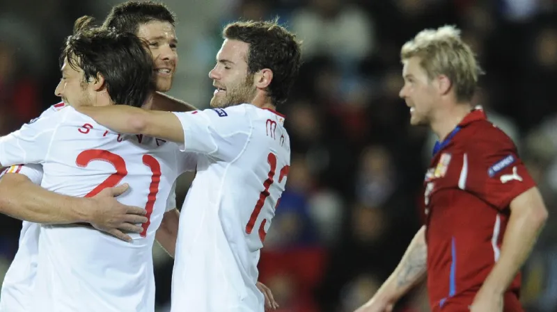 Radost hráčů Španělska