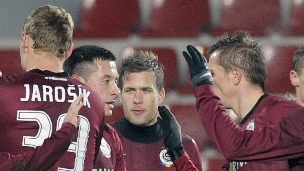 Radost fotbalistů AC Sparta Praha