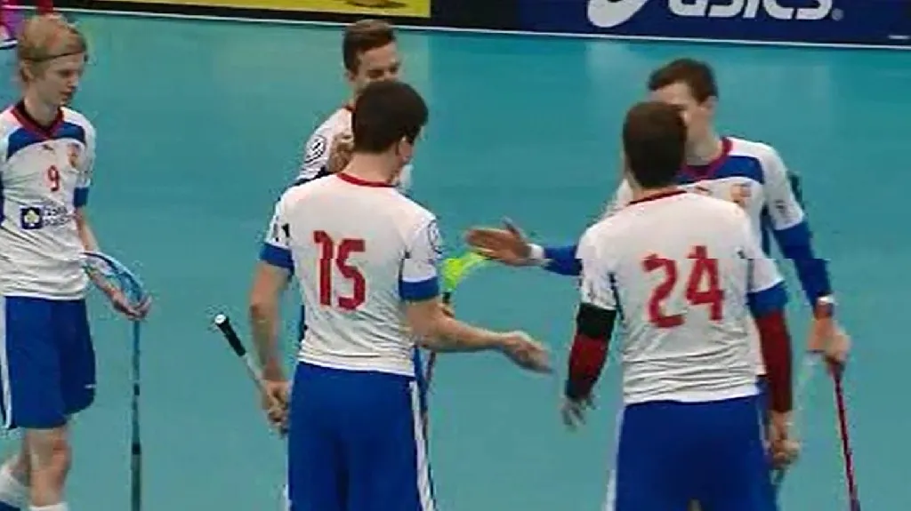 Sestřih florbalového utkání ČR - Velká Británie