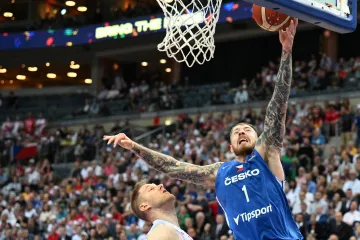 Patrik Auda v utkání s Polskem