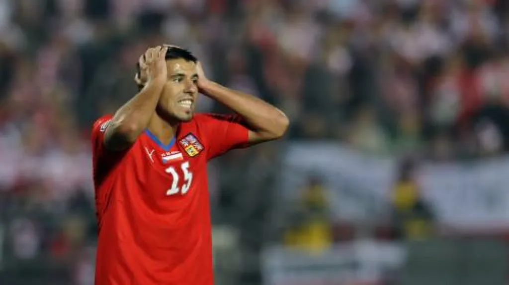 Milan Baroš po zmařené střele