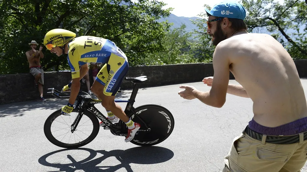 Roman Kreuziger při závodě Kolem Švýcarska