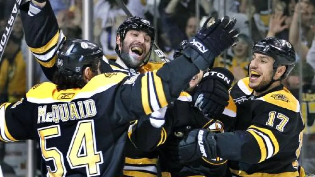 Radost hokejistů Bostonu