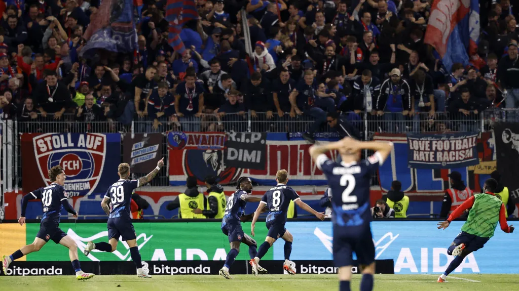 Radost fotbalistů Heidenheimu