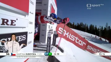 Martina Dubovská zajela nejrychlejší čas v 2. kole slalomu v Aare