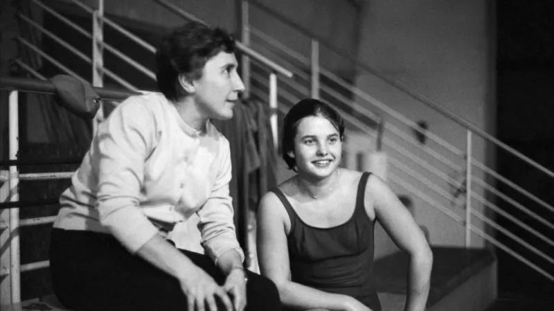 Milena Duchková se svojí trenérkou Marií Čermákovou