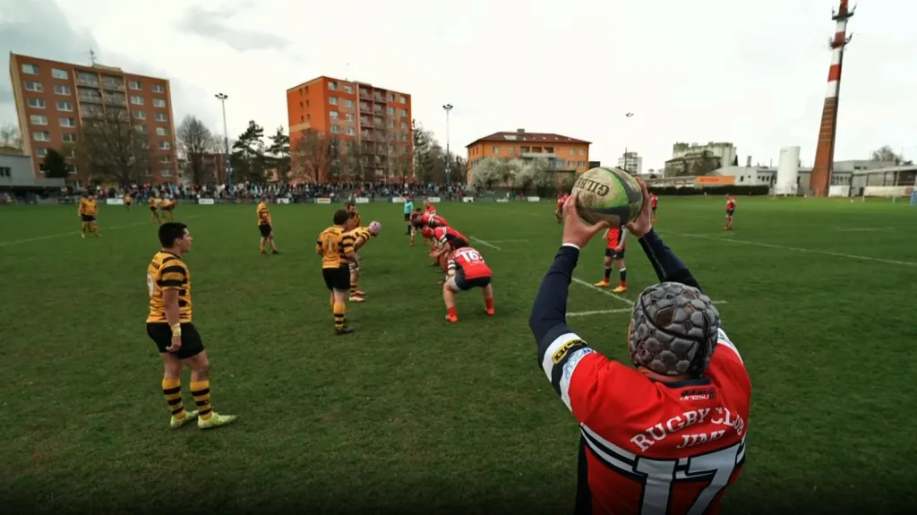 Utkání extraligy ragbistů Vyškov – Praga