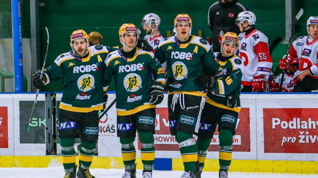 Hokejisté Vsetína se radují