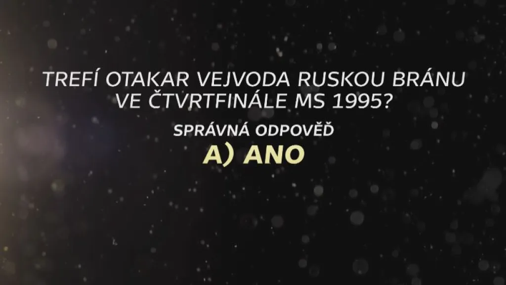 HOKEJOVÝ KVÍZ 25. 4. - SPRÁVNÁ ODPOVĚĎ