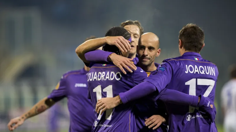 Radost fotbalistů Fiorentiny