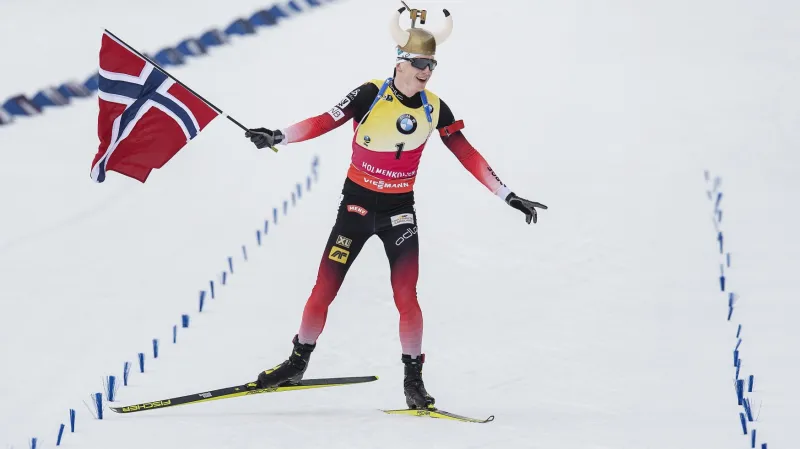 Nor Johannes Thingnes Bö finišuje v Oslu a slaví výhru