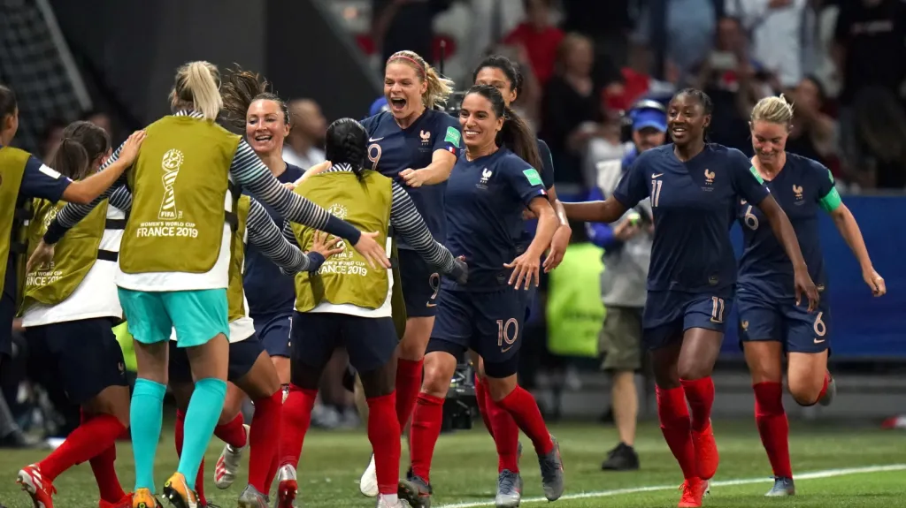 Radost francouzských fotbalistek
