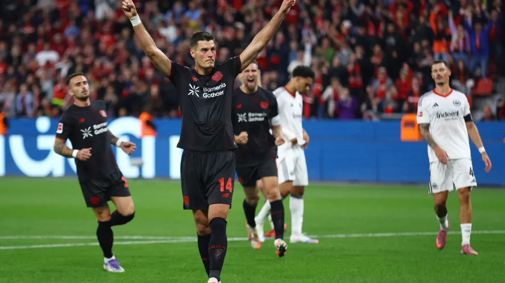 Patrik Schick se raduje z branky