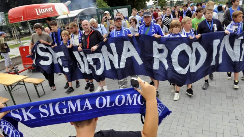 Pochod fanoušků Sigmy Olomouc