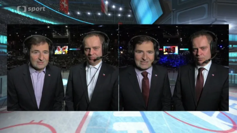 Robert Záruba a Martin Hosták - bez kravat a s kravatami