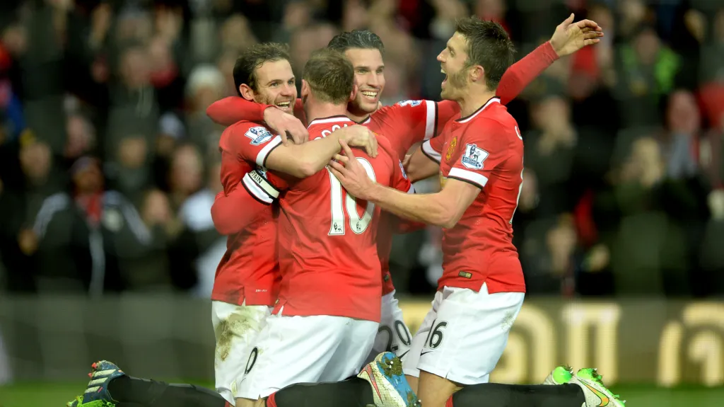 Slavící fotbalisté United