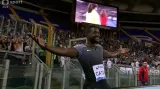 Gatlin v Říme těsně ovládl stovku
