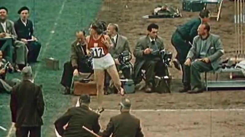 Dana Zátopková v Helsinkách 1952