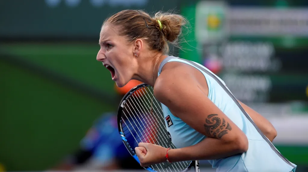 Slavící Karolína Plíšková