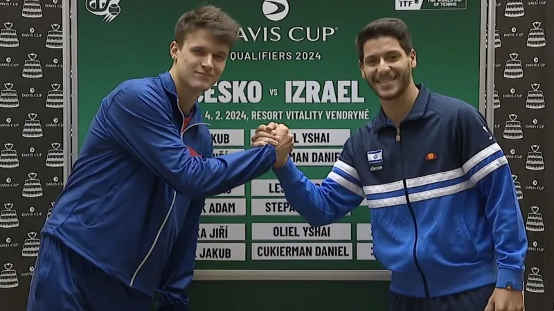 Do prvního utkání Davis Cupu proti Izraeli nastoupí Menšík