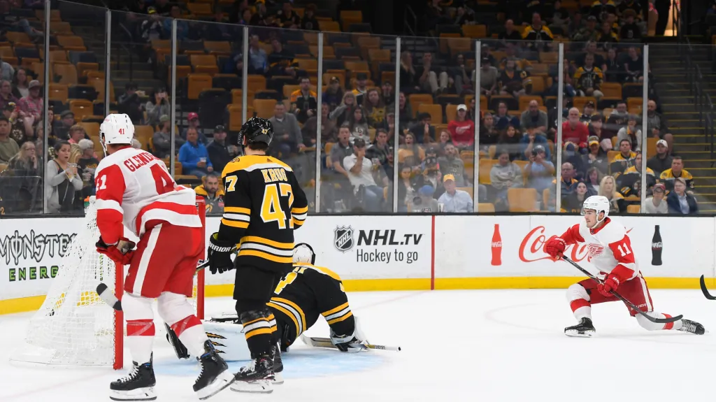 Filip Zadina v dresu Detroitu