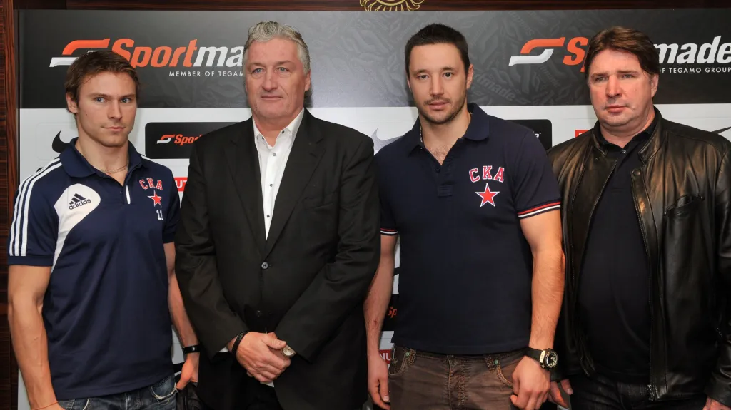 Zástupci hokejového klubu SKA Petrohrad
