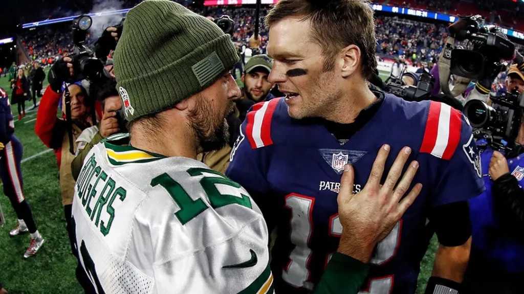 Aaron Rodgers a Tom Brady