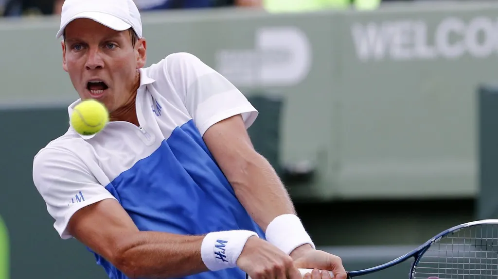 Tomáš Berdych na turnaji v Miami