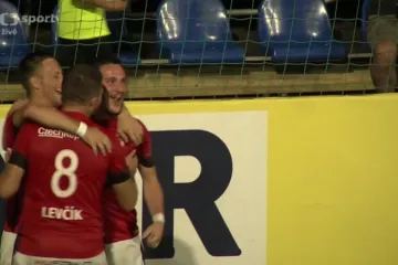 Radost českých hráčů v malé kopané