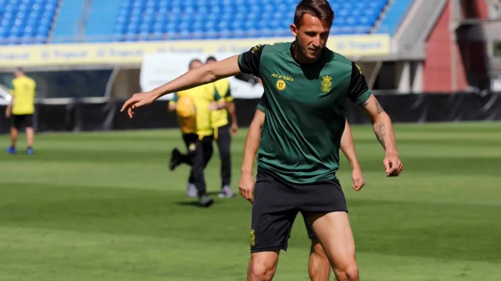 Tomáš Pekhart během tréninku Las Palmas