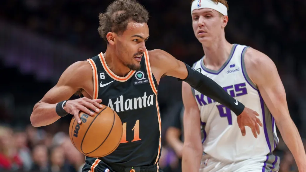 Trae Young z Atlanty v akci