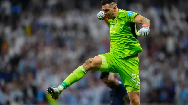 Penaltový rozstřel v utkání Argentina - Francie