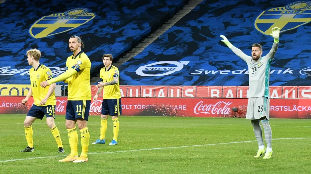 Zlatan Ibrahimovic při návratu do švédské reprezentace
