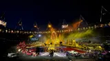Olympijský stadion při závěrečném ceremoniálu