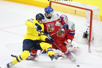 Jan Rutta v utkání proti Švédsku