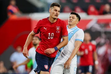Patrik Schick v utkání s Guatemalou